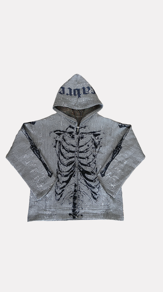 BONE ZIP HOODIE